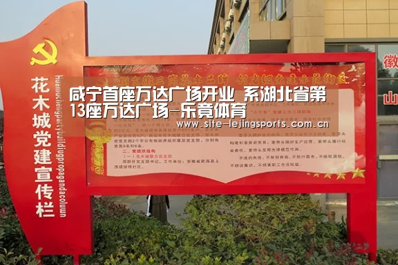 咸宁首座万达广场开业 系湖北省第13座万达广场-乐竟体育(图1) 乐竟体育